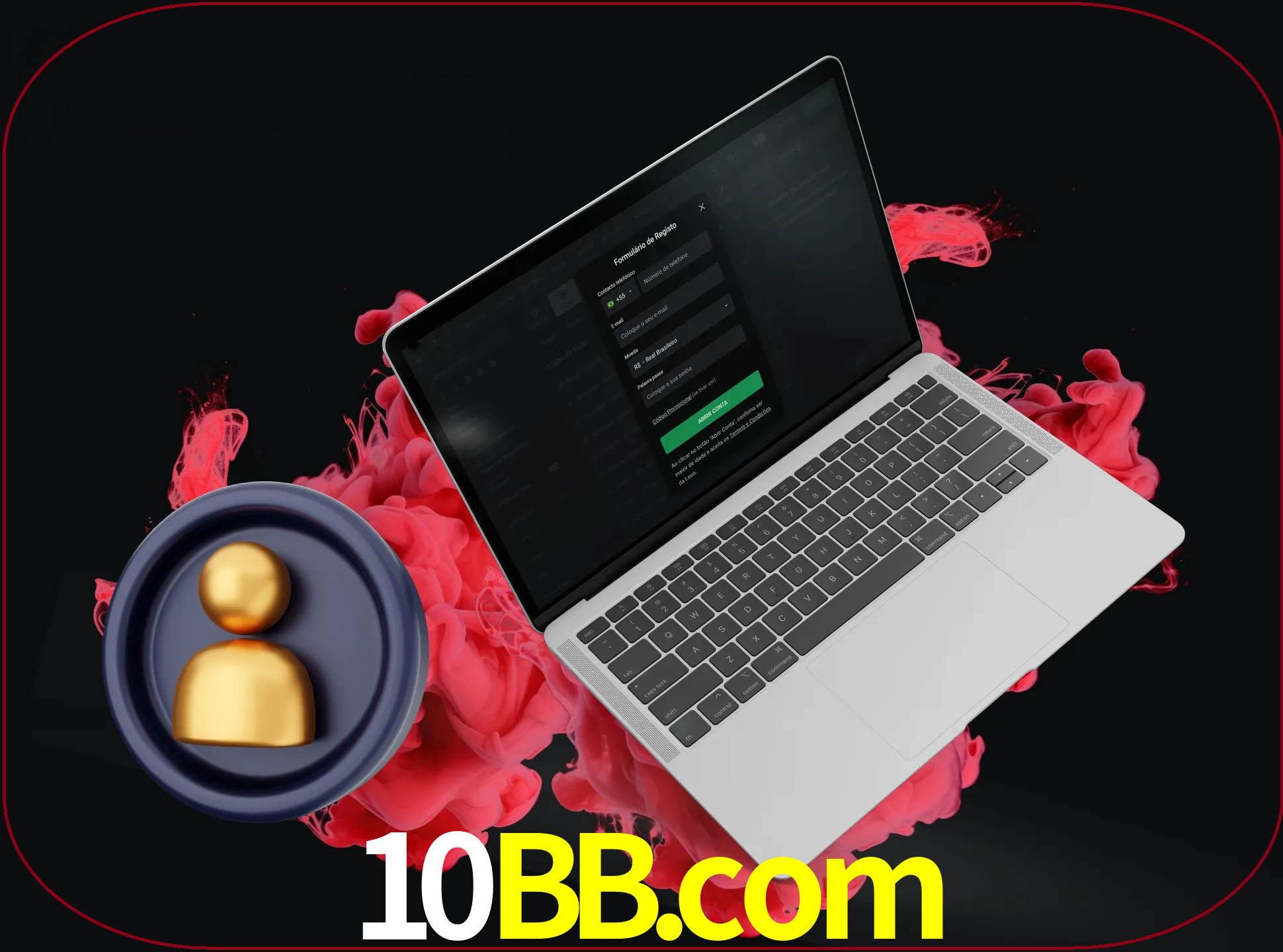 No cabeçalho do site 10bb, clique no botão que o levará a um formulário especial onde terá de introduzir as suas informações actuais.